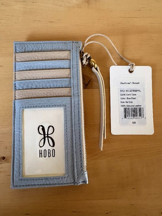 HOBO Handbags - HOBO Carte Card Case - Linen & Blue Pearl